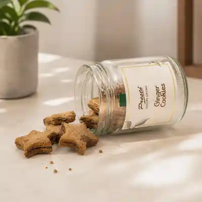 Fresh Ginger Crunch Cookies Jar